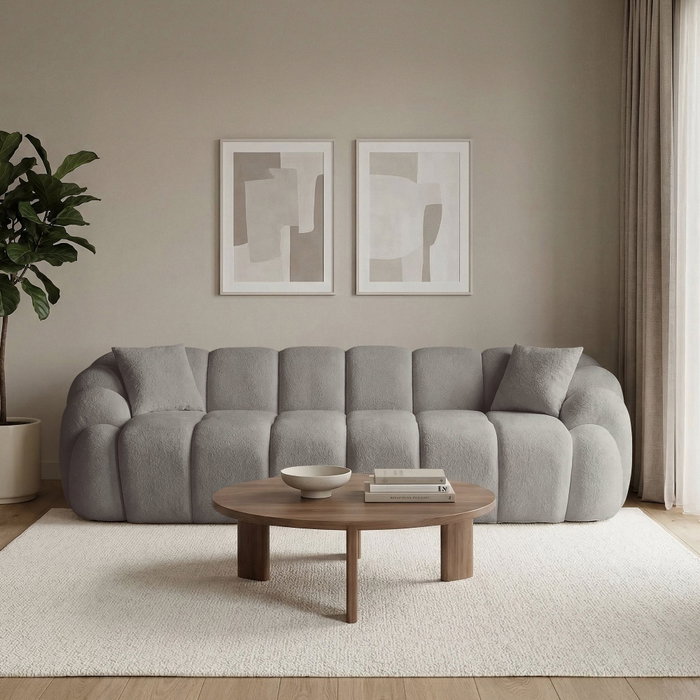 Atelier Del Sofa Octavio - Sofá de 4 Plazas Gris Atelier Del Sofa Octavio - Sofá de 4 Plazas Gris